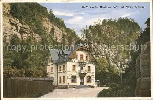 Polenztal Hotel Restaurant Waltersdorfer Muehle Kat. Hohnstein