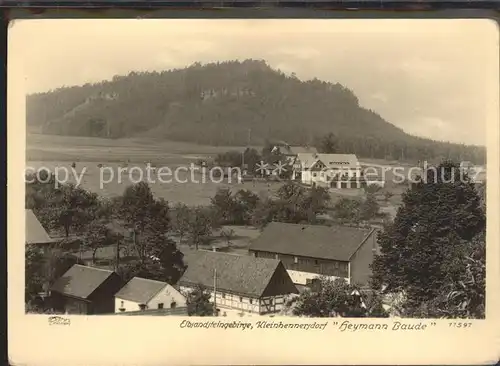 Kleinhennersdorf Elbsandsteingerbirge Heymann Baude Kat. Gohrisch