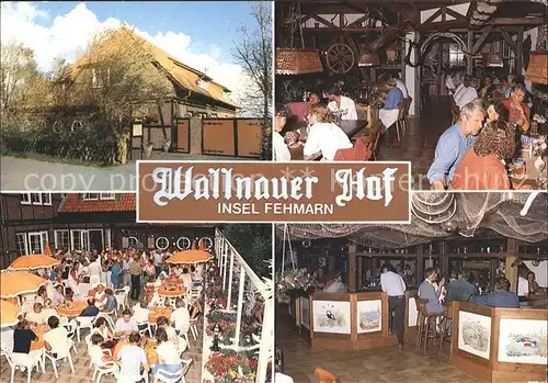 Insel Fehmarn Wallnauer Hof Gaststube Terrasse Bar