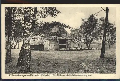 Lueneburger Heide Schafstall  Kat. Walsrode