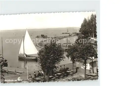 Steinhude Promenade Segelboot Steinhuder Meer Kat. Wunstorf