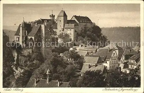 Saechsische Schweiz Schloss Hohnstein Jugendburg Kat. Rathen Sachsen