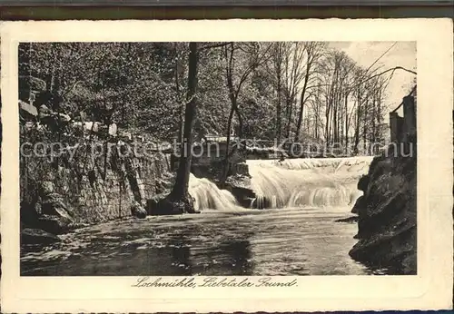 Lochmuehle Saechsische Schweiz Liebetaler Grund Wasserfall / Lohmen Sachsen /Saechsische Schweiz-Osterzgebirge LKR