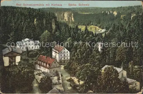 Schweizermuehle Saechsische Schweiz Kurhaus  Kat. Rosenthal Bielatal