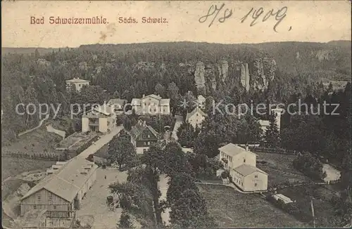 Schweizermuehle Saechsische Schweiz Kurhaus  Kat. Rosenthal Bielatal