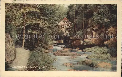 Lochmuehle Saechsische Schweiz Liebetaler Grund  / Lohmen Sachsen /Saechsische Schweiz-Osterzgebirge LKR