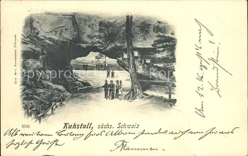 Saechsische Schweiz Kuhstall Kat. Rathen Sachsen