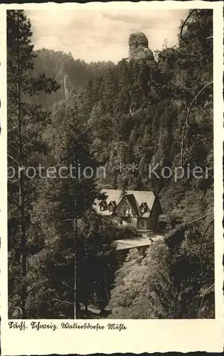 Polenztal Waltersdorfer Muehle Kat. Hohnstein