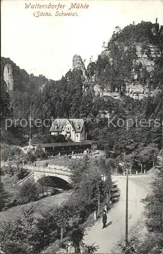 Polenztal Waltersdorfer Muehle Kat. Hohnstein