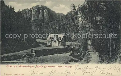 Polenztal Hotel zur Waltersdorfer Muehle Kat. Hohnstein