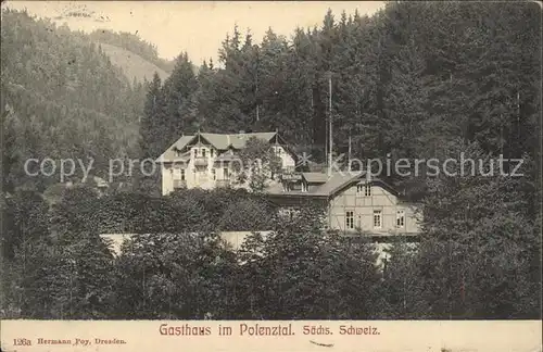 Polenztal Gasthaus Kat. Hohnstein