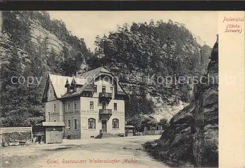 Polenztal Hotel Restaurant Waltersdorfer Muehle Kat. Hohnstein