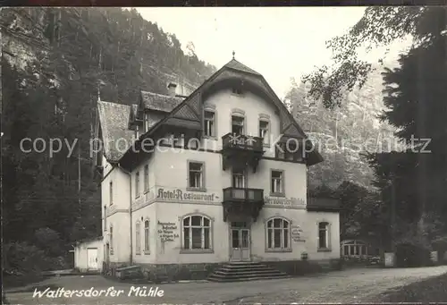 Polenztal Waltersdorfer Muehle Kat. Hohnstein