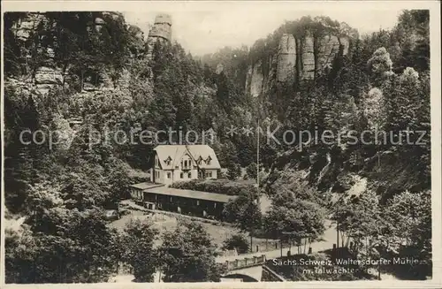 Polenztal Waltersdorfer Muehle Talwaechter Kat. Hohnstein