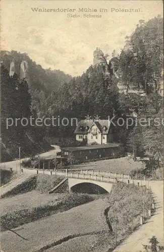 Polenztal Waltersdorfer Muehle Talwaechter Kat. Hohnstein