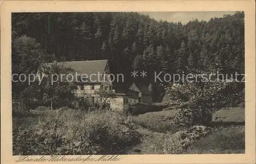 Polenztal Die alte Walterdorfer Muehle Kat. Hohnstein