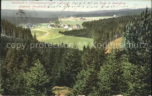 Steinbach Erzgebirge am Fusse des Auersberg Kat. Johanngeorgenstadt