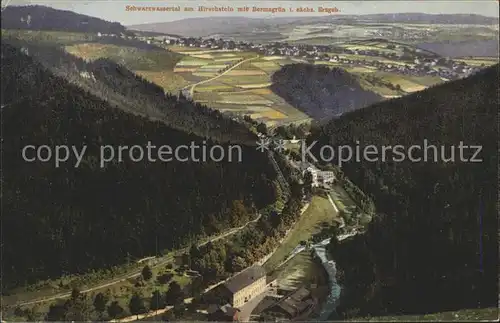 Schwarzwassertal Erzgebirge am Hirschstein Kat. Zoeblitz