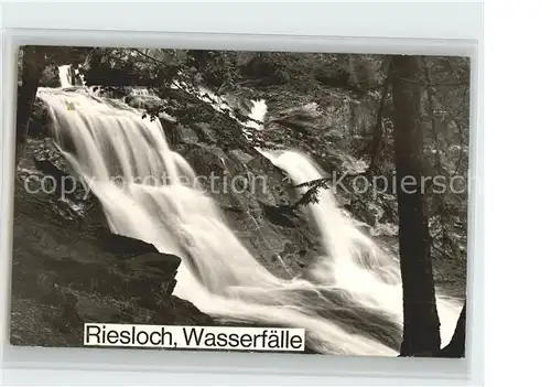 Riesloch Bodenmais Wasserfaelle Kat. Bodenmais