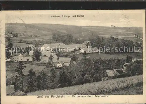 Forchheim Erzgebirge Niederes Rittergut mit Schloss