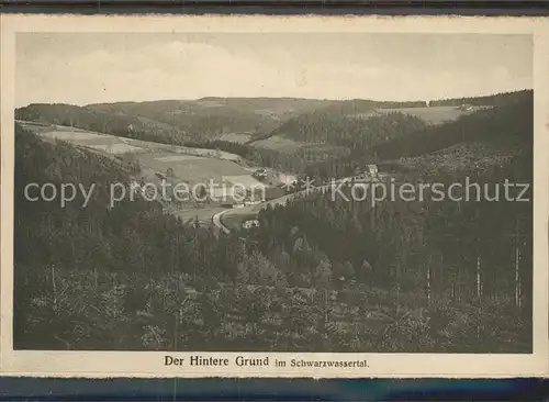 Zoeblitz Sachsen Panorama Hintere Grund Schwarzwassertal Kat. Zoeblitz