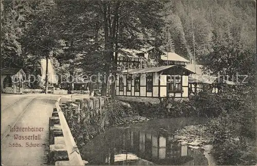 Lichtenhain Sebnitz Lichtenhainer Wasserfall Kirnitzschtal Gasthaus Kat. Sebnitz