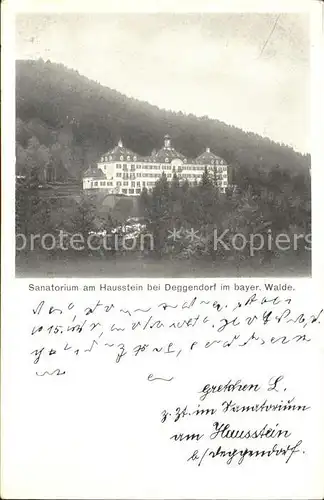 Deggendorf Donau Sanatorium am Hausstein Kat. Deggendorf