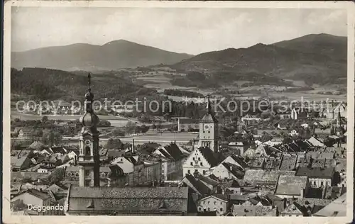 Deggendorf Donau Panorama Kirche Kat. Deggendorf