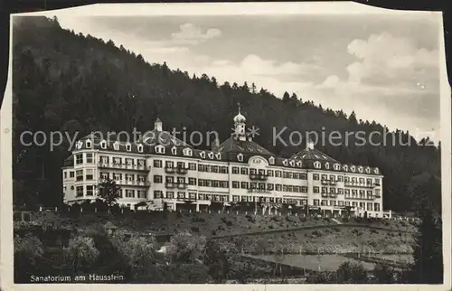 Deggendorf Donau Sanatorium am Hausstein Kat. Deggendorf