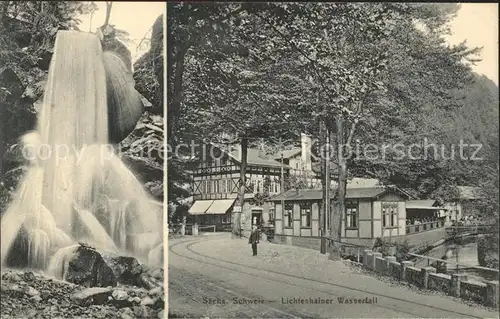 Saechsische Schweiz Lichtenhainer Wasserfall Restauration Kat. Rathen Sachsen