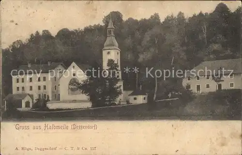 Deggendorf Donau Kirche Halbmeile Kat. Deggendorf