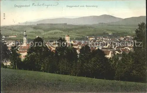 Deggendorf Donau Blick vom Geiersberg Kat. Deggendorf