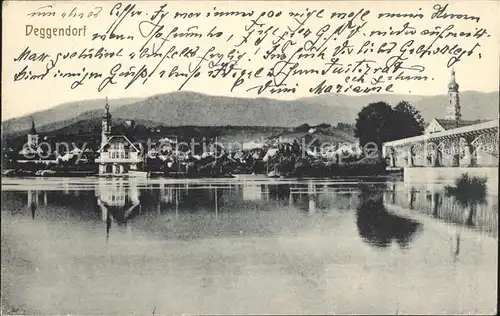 Deggendorf Donau Teilansicht Kat. Deggendorf