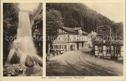 Saechsische Schweiz Lichtenhainer Wasserfall Restauration Kat. Rathen Sachsen