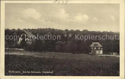 Gohrisch Erholungsheim Haidehof / Gohrisch /Saechsische Schweiz-Osterzgebirge LKR