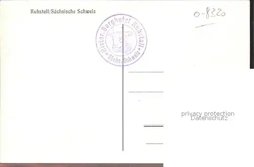 Saechsische Schweiz Kuhstall Himmelsleiter Berggasthaus Kat. Rathen Sachsen