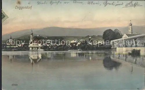 Deggendorf Donau Teilansicht Kat. Deggendorf