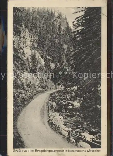 Schwarzwassertal Erzgebirge Katzenstein Kat. Zoeblitz