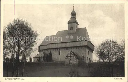 Lauterbach Erzgebirge Kirche Kat. Marienberg