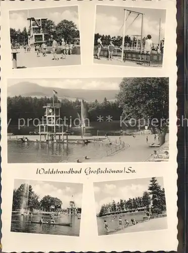 Gross Schoenau Goerlitz Spielplatz Waldstrandbad Fontaene Kat. Goerlitz