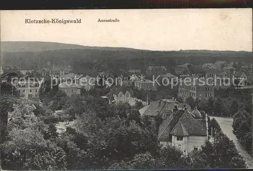 Koenigswald Klotzsche Auenstrasse Panorama Kat. Dresden