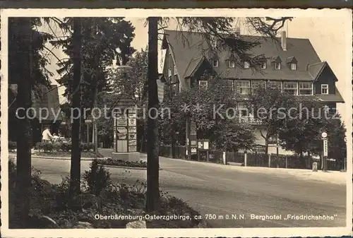 Oberbaerenburg Berghotel Friedrichshoehe Hoehenluftkurort /  /