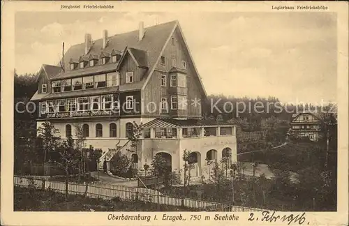 Oberbaerenburg Berghotel Logierhaus Friedrichshoehe Hoehenluftkurort /  /