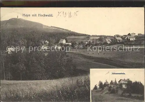 Hayn Oybin mit Hochwald Aussichtsturm Johannesstein Baude