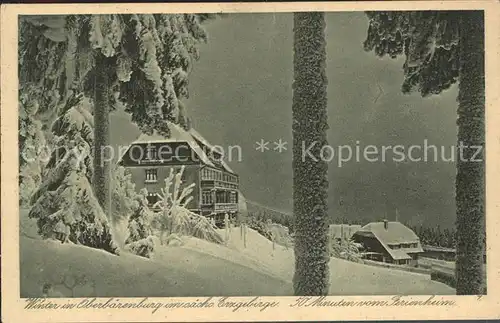 Oberbaerenburg Ferienheim Winterlandschaft Erzgebirge /  /