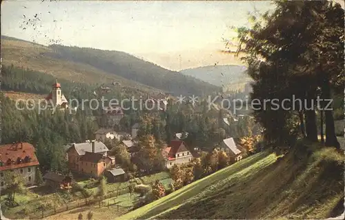 Oberkipsdorf Blick nach Tal Kipsdorf und den Hoehenzuegen