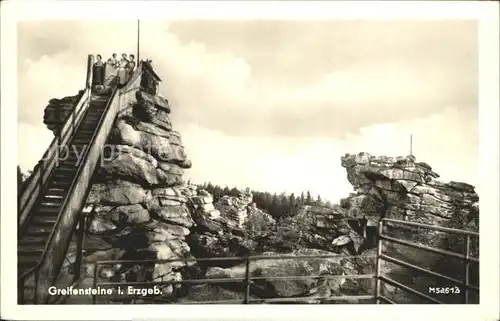 Greifensteine Erzgebirge Felsformation Kat. Typen