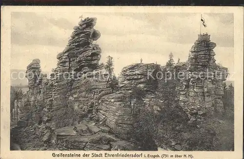 Greifensteine Erzgebirge Felsformationen Kat. Typen