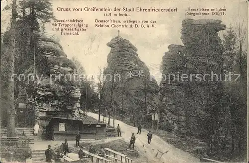 Greifensteine Erzgebirge Greifenstein Berghaus Felsformationen Kat. Typen