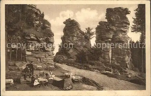 Greifensteine Erzgebirge Greifenstein Berghaus Felsformationen Kupfertiefdruck Kat. Typen